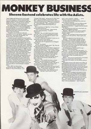 The Adicts Article in Punk Lives 7