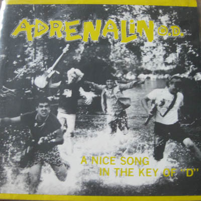 Adrenalin O.D. - A Nice Song In The Key Of "D" - US 7" 1986 (Buy Our Records - BOR 7-005)