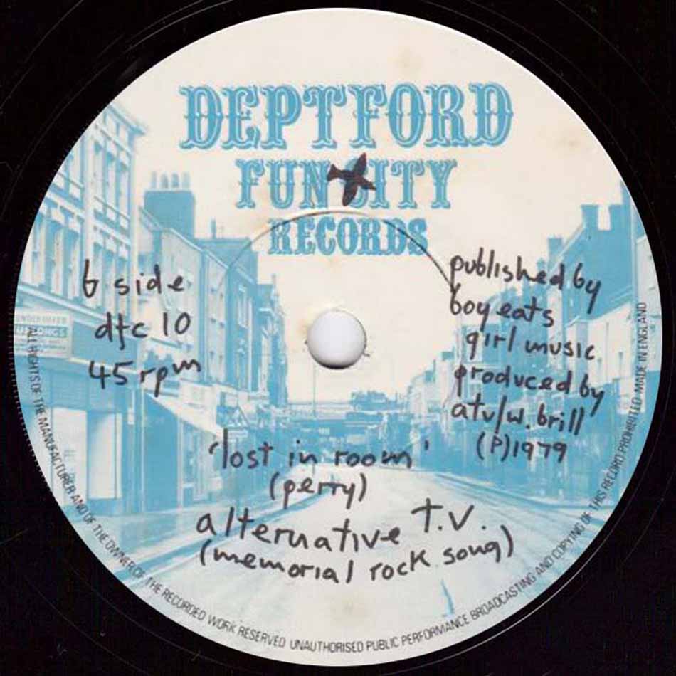 Alternative TV - The Force Is Blind (Deptford Fun City - DFC 010) B-Side
