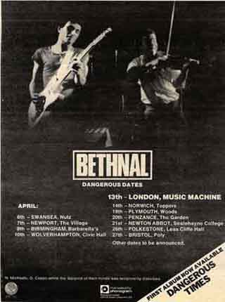 Bethnal - Dangerous Times Tour Advert 2