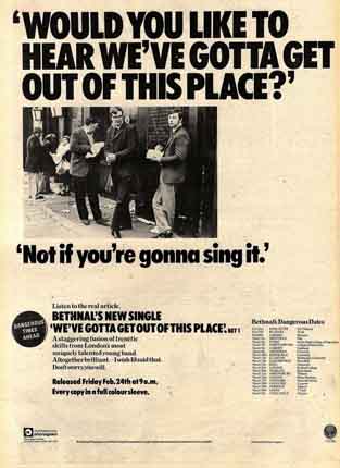 Bethnal - We've Gotta Get Out Of This Place Advert