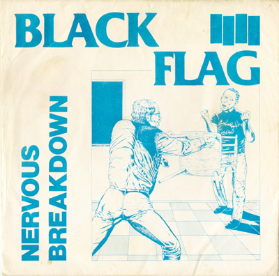 Black Flag - Nervous Breakdown - US 7" 1980 (SST - SST 001) Blue PS - Back Cover