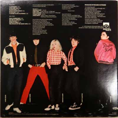Blondie - Blondie - US LP 1976 (Private Stock - PS 2023) Back Cover 