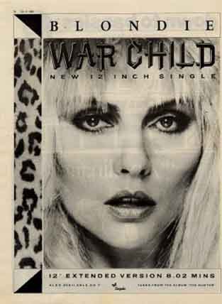 Blondie - War Child Advert