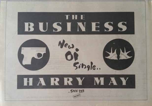 The Business - Harry May Press Advert 1981