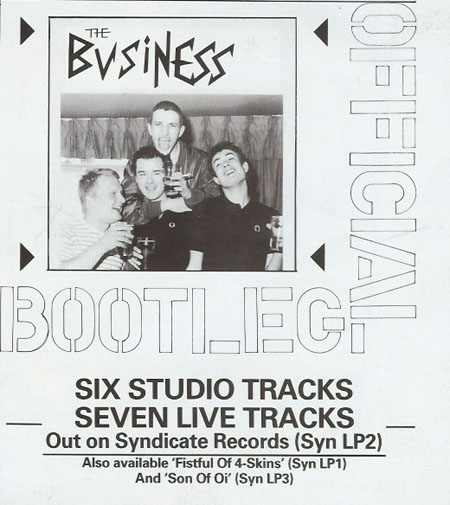The Business - Official Bootleg Advert