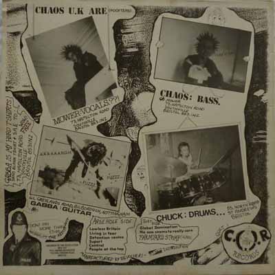 Chaos U.K. - Short Sharp Shock - UK LP 1984 (Children Of The Revolution - GURT 1)
