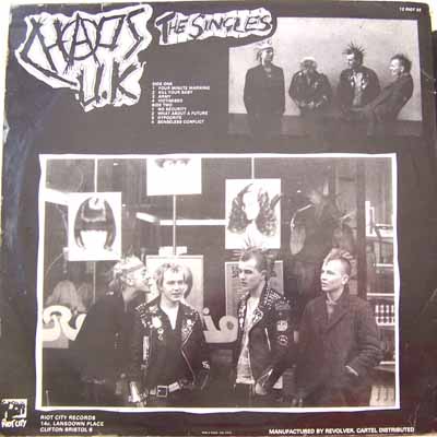 Chaos U.K. - The Singles - UK 12" 1984 (Riot City - 12 RIOT 32)