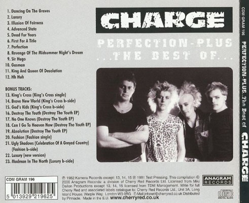 Perfection-Plus...The Best Of Charge - UK CD 2006 (Anagram - CDM GRAM 196) Tray