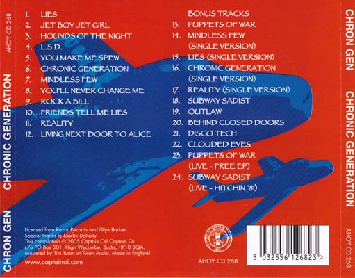 Chron Gen - Chronic Generation - UK CD 2005 (Captain Oi! - AHOY CD 268)