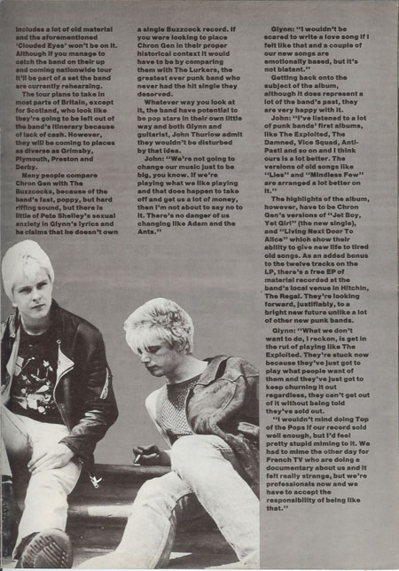 Chron Gen - Punk Lives magazine 1982 - Part 2