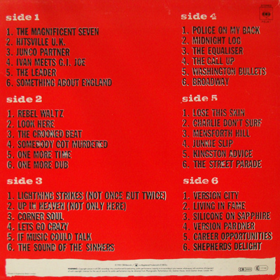 The Clash - Sandinista! UK 3xLP 1980 (CBS - FSLN1) 