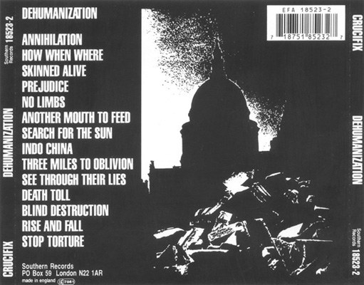 Crucifix - Dehumanization - UK CD 1994 (Southern - 8523-2)