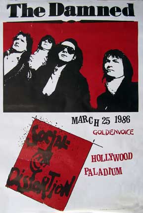 The Damned / Social Distortion - Hollywood Paladium March 25 1986