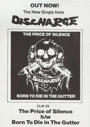Discharge - The Price Of Silence Advert