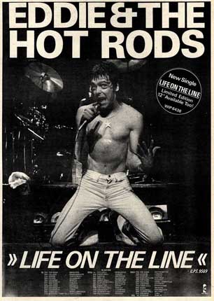 Eddie And The Hot Rods - Life On The Line 7"