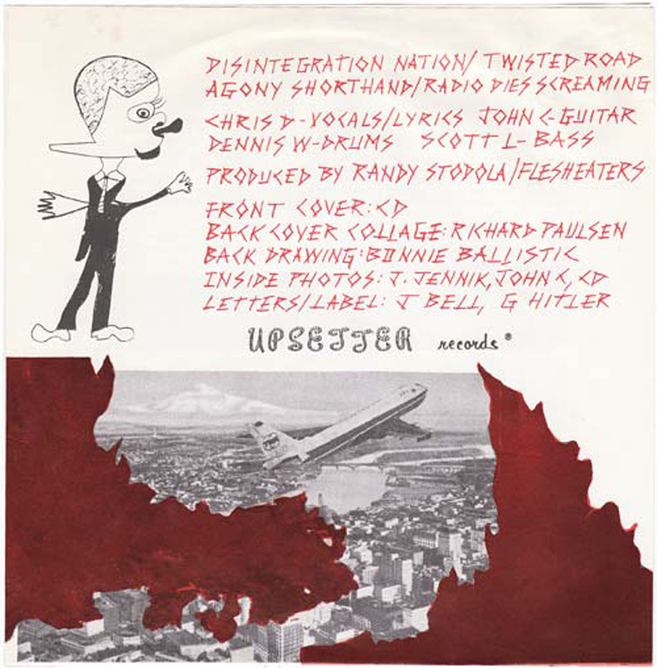 The Flesh Eaters -  - Disintegration Nation - US 7" 1978 (Upsetter - UPSET 8)