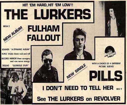 The Lurkers - I Don’t Need To Tell Her Press Advert