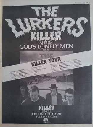 The Lurkers - God's Lonely Men and Killer Tour 1979