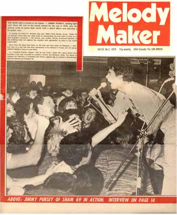 Sham 69 - Melody Maker 1978
