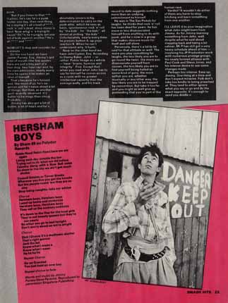 Sham 69 - Smash Hits 9th August 1979 - Interview Part 2