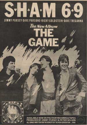 Sham 69 - The Game Advert