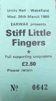 Stiff Little Fingers - Unity Hall Wakefield 1980