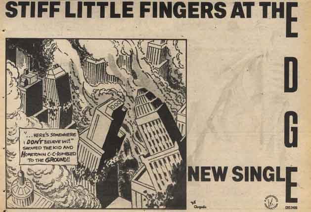 Stiff Little Fingers - At The Edge Single Advert 1980