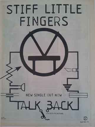 Stiff Little Fingers - Talkback Single Advert