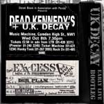 U.K. Decay - Music Machine, London & Excess Club, Berlin, 1980 