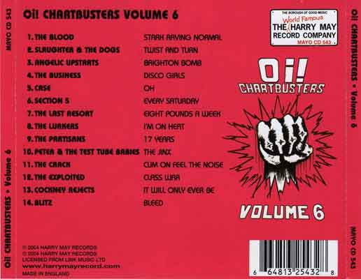 Various - Oi! Chartbusters Volume 6 - UK CD 2004 (The Harry May Record Company	- MAYO CD 543)