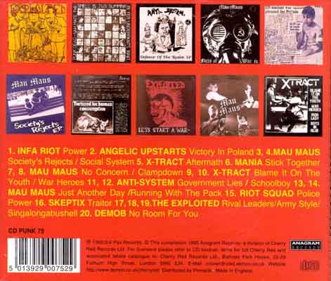 Various - Pax Records Punk Collection - UK CD 1996 (Anagram - CD PUNK 75)