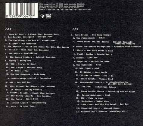 Various - Rough Trade Shops - Post Punk 01 - UK 2xCD 2003 (Mute - CD STRUMM 224)