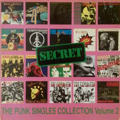 Various - Secret Records: The Punk Singles Collection Volume 2 - UK LP 1996 (Captain Oi! - AHOY LP 507)