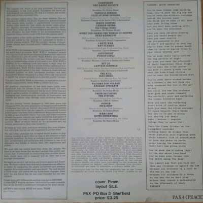 Various - Wargasm - UK LP 1982 (Pax - PAX 4) 