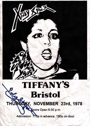 X-Ray Spex Tiffanys 1978