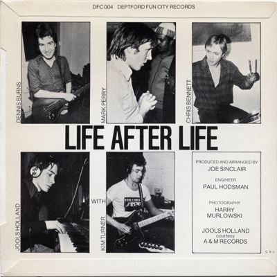 Alternative TV - Life After Life - UK 7" 1978 (Deptford Fun City - DFC 004) Back Cover