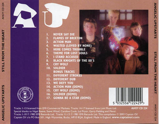 Angelic Upstarts - Still From The Heart - UK CD 2003 (Captain Oi! - AHOY CD 224) 