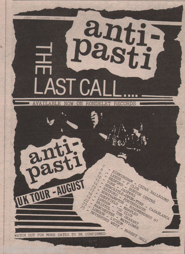 Anti Pasti - The Last Call Poster