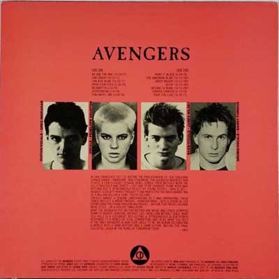 Avengers - Avengers US LP 1983 (C.D. Presents - CD007) 
