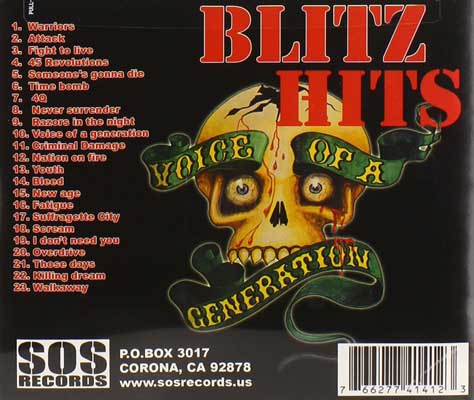 Blitz -  Hits - US CD 2005 (SOS - SOSR 5029) Tray