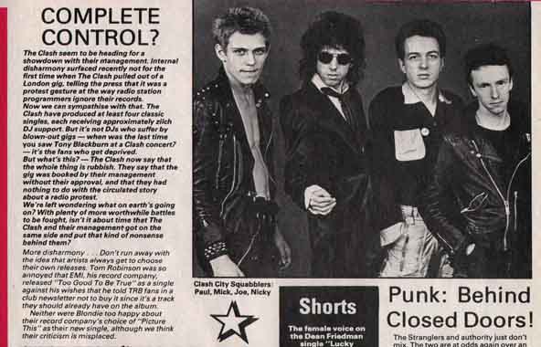 The Clash "Should I Stay Or Should I Go?" Lyric Sticker - Joe Strummer 1970s Punk