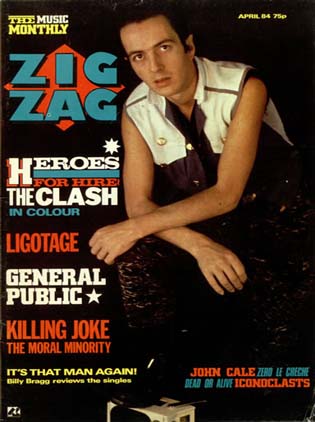 The Clash - Zig Zag magazine April 1984