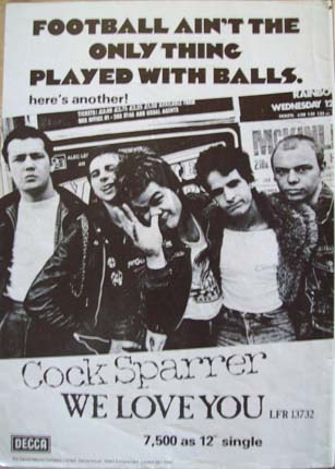 Cock Sparrer - We Love You Poster
