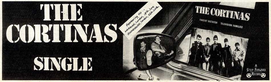 The Cortinas - Fascist Dictator Press Advert