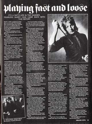 The Damned - Smash Hits 18th October 1979 - Smash Hits