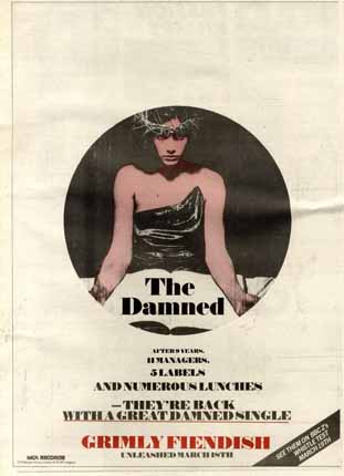 The Dammed - Grimly Fiendish Advert 1985