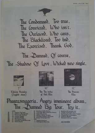 The Dammed - The Shadow Of Love Advert