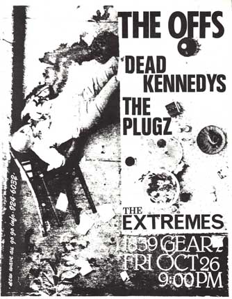 Dead Kennedys / The Plugz / The Extremes Geary