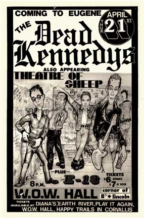 Dead Kennedys W.O.W. Hall 1984 Flyer